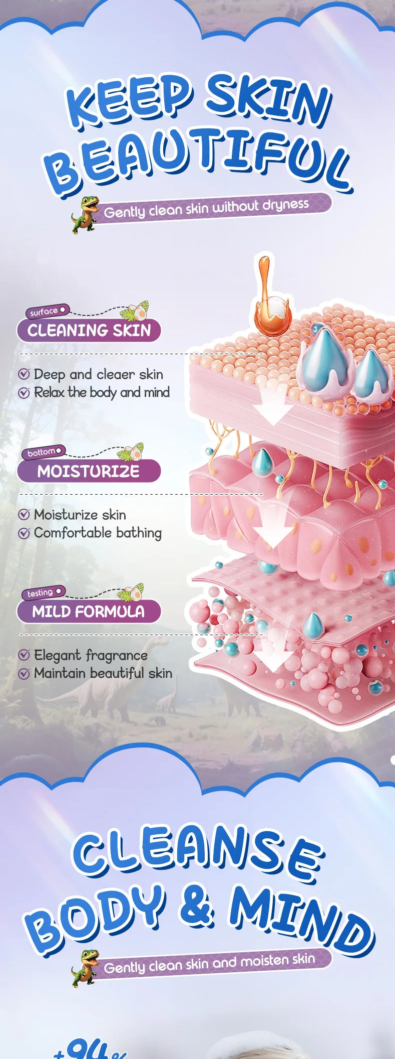 100gx6pcs Dinosaur Egg Shaped Bath Bombs Fruit and Flower Scented Bubble Bath Moisturizing Bath Bombs Festival Gifts