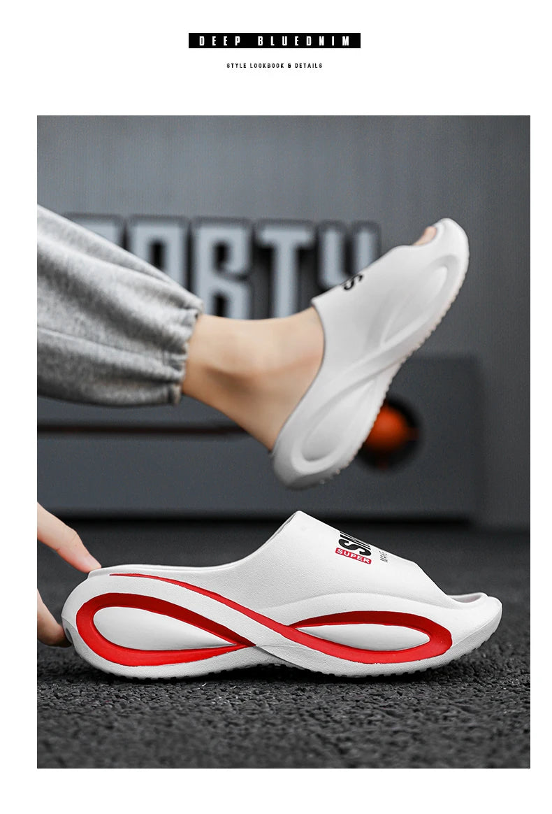 Fashion Men's Slippers Indoor Outdoor Sandals Beach Comfortable Slides Men Casual Shoes Flip-flops Women House Outdoor Slippers