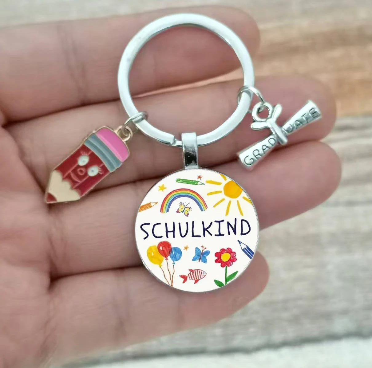 SCHULKING Graduation Keychain: Celebrating with a Holiday Teacher's Day Graduation Gift Design