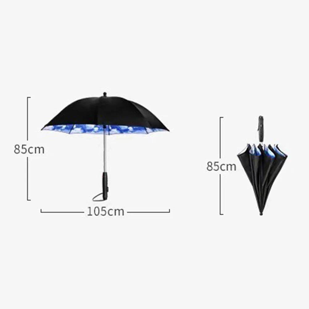 Portable Cooling Umbrellas With Fan Sprayers UV Protection Waterproof Multi-Function High-density Umbrellas For Beach Outdoor