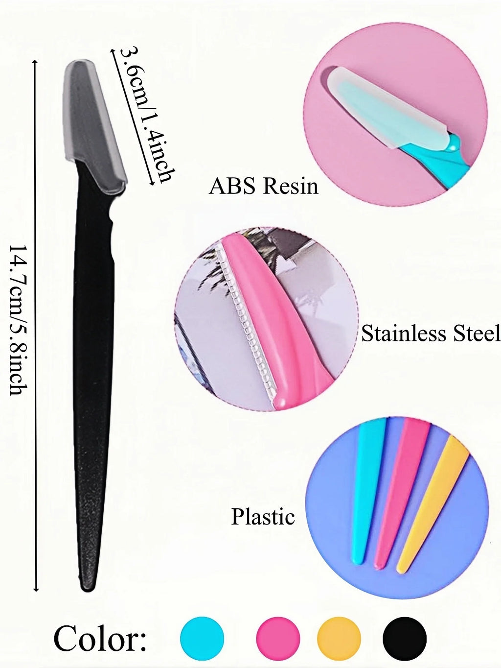 5-30PCS Eyebrow Razor Set Multipurpose Face Razors For Women and Men Tool Easy To Use Cutter Shaver Blades Makeup Tools
