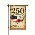 Patriotic American Garden Flag  250th Anniversary Yard Flag Usa Garden Flag Double Sided For Patios Front Yards
