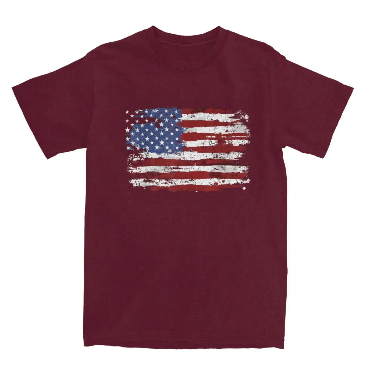 American Flag USA United States Of America US 4th Of July T Shirt Summer T Shirts Cotton Tee Shirt For Men Short Sleeve Tees