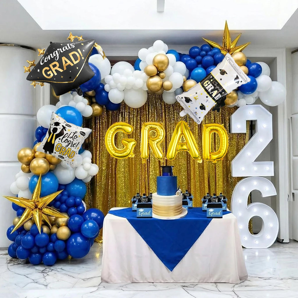 110pcs Graduation Balloon Arch Kit,Class of 2026 Prom,Celebration,Graduation Decorations;Graduation Season Photo Backdrop Decor