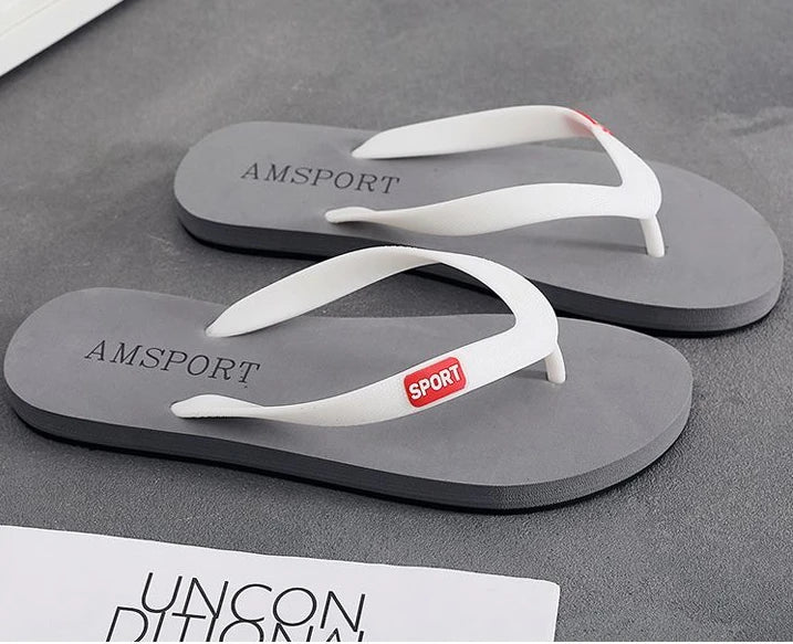 Soft Sabot Slippers for Men Walk Around Home Shiatsu House Flip Flops Flat Indoor Sandals Man Beach Shoes Bathroom Trend 2025