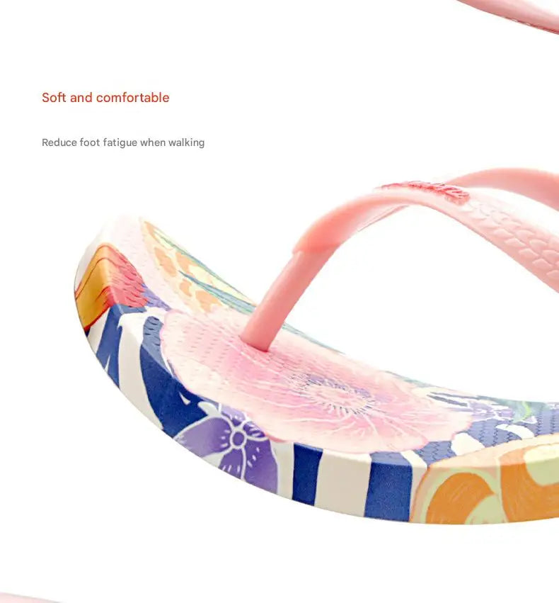 Women's Anti-Slip Clip-On PVC Flip Flops, Outdoor Beach Casual Wear Sandals Slippers