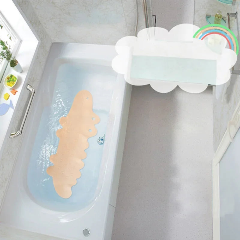 Bath Mat Environmental Long Shower Cartoon Children Pad Non-Slip Suction Cup Tub