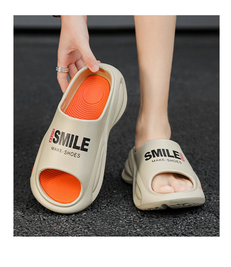 Fashion Men's Slippers Indoor Outdoor Sandals Beach Comfortable Slides Men Casual Shoes Flip-flops Women House Outdoor Slippers