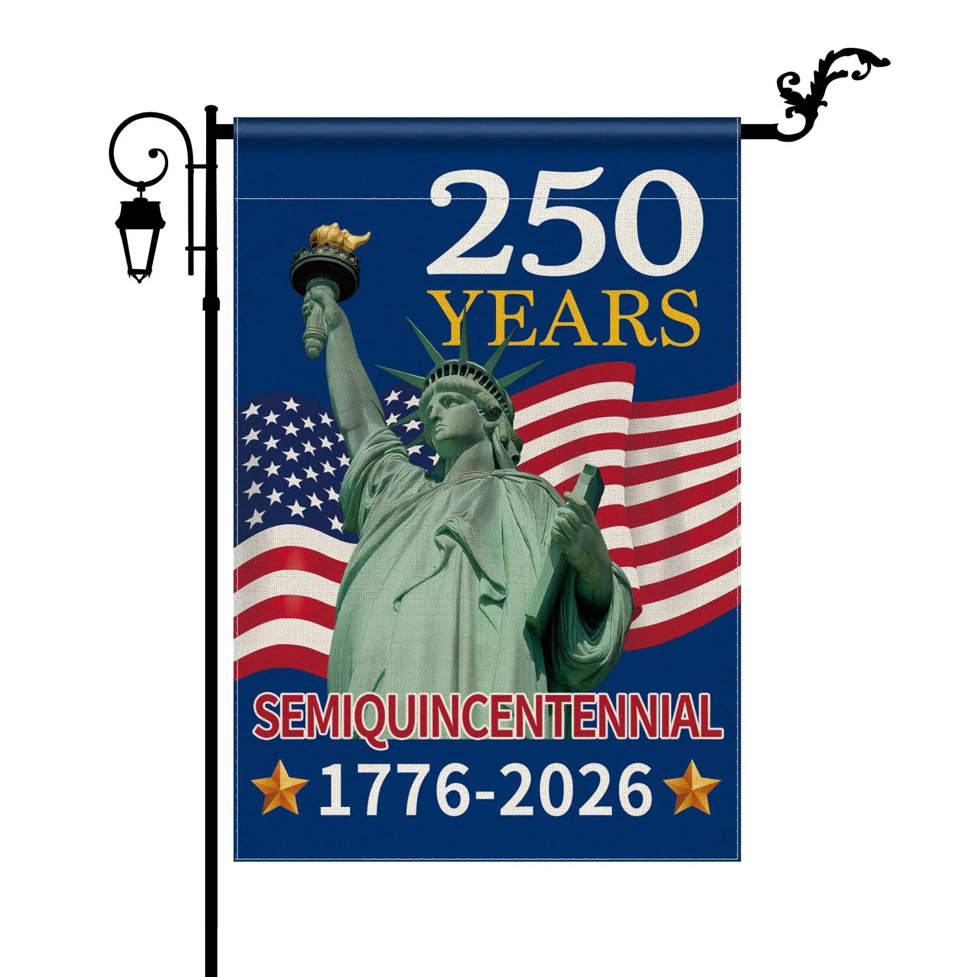 Patriotic American Garden Flag  250th Anniversary Yard Flag Usa Garden Flag Double Sided For Patios Front Yards