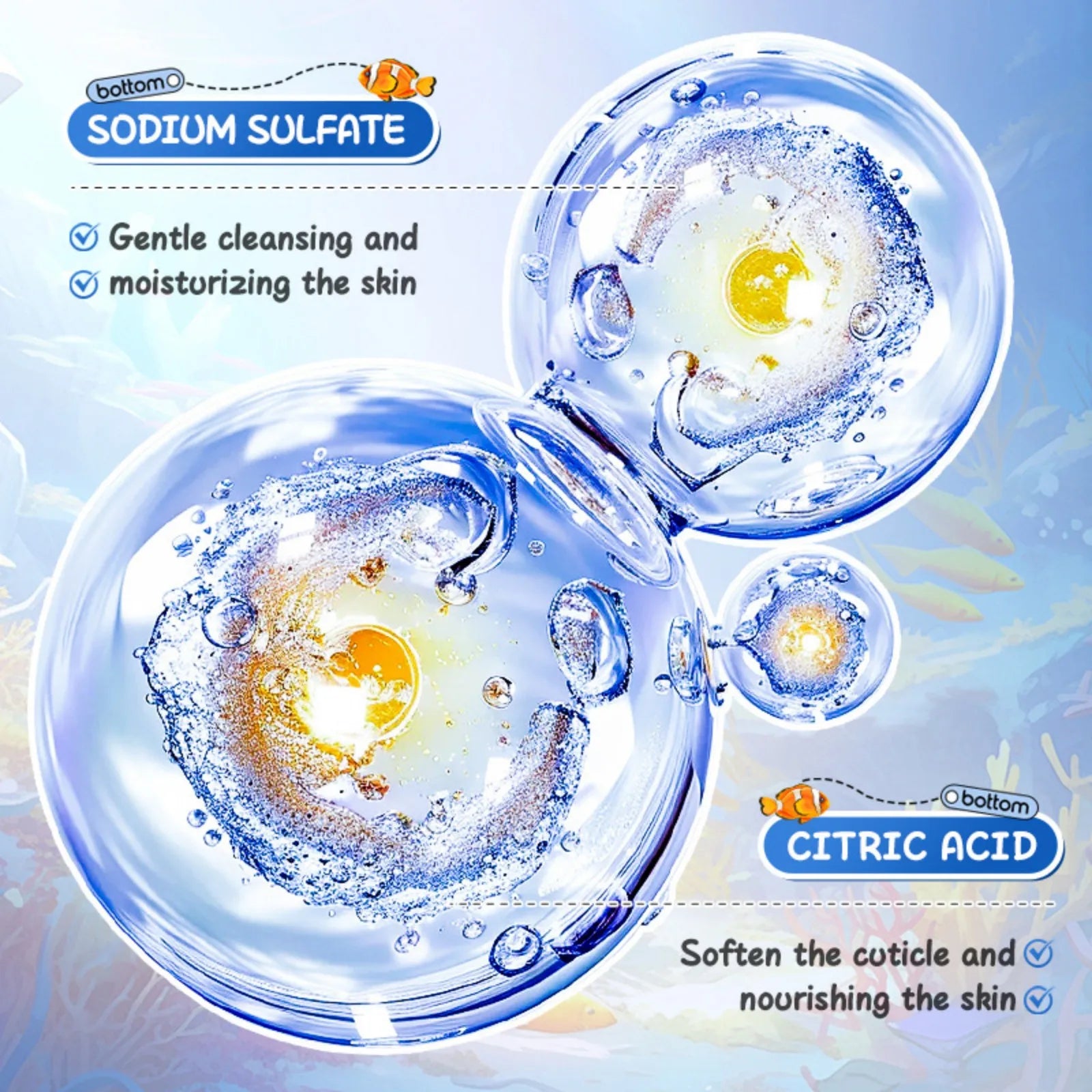 Ocean Fragrance Bath Bomb 6 Pcs Spa Relaxing Cleansing Bath Salt Ball Foam Shower Nourishing Bathing Supplies for Women