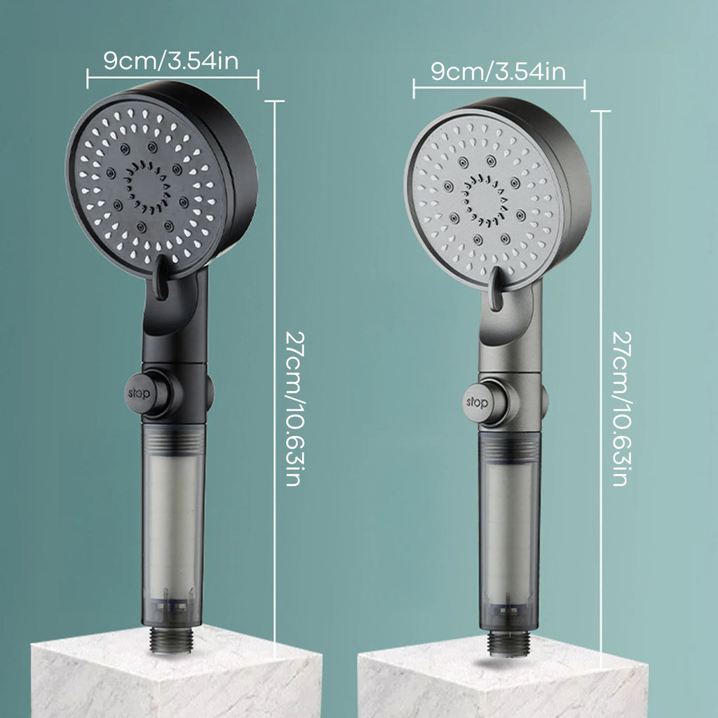 Bathroom Hand Held Shower Head Water Saving  Pressure Shower Device for Cleaning Tile Corner Toilet
