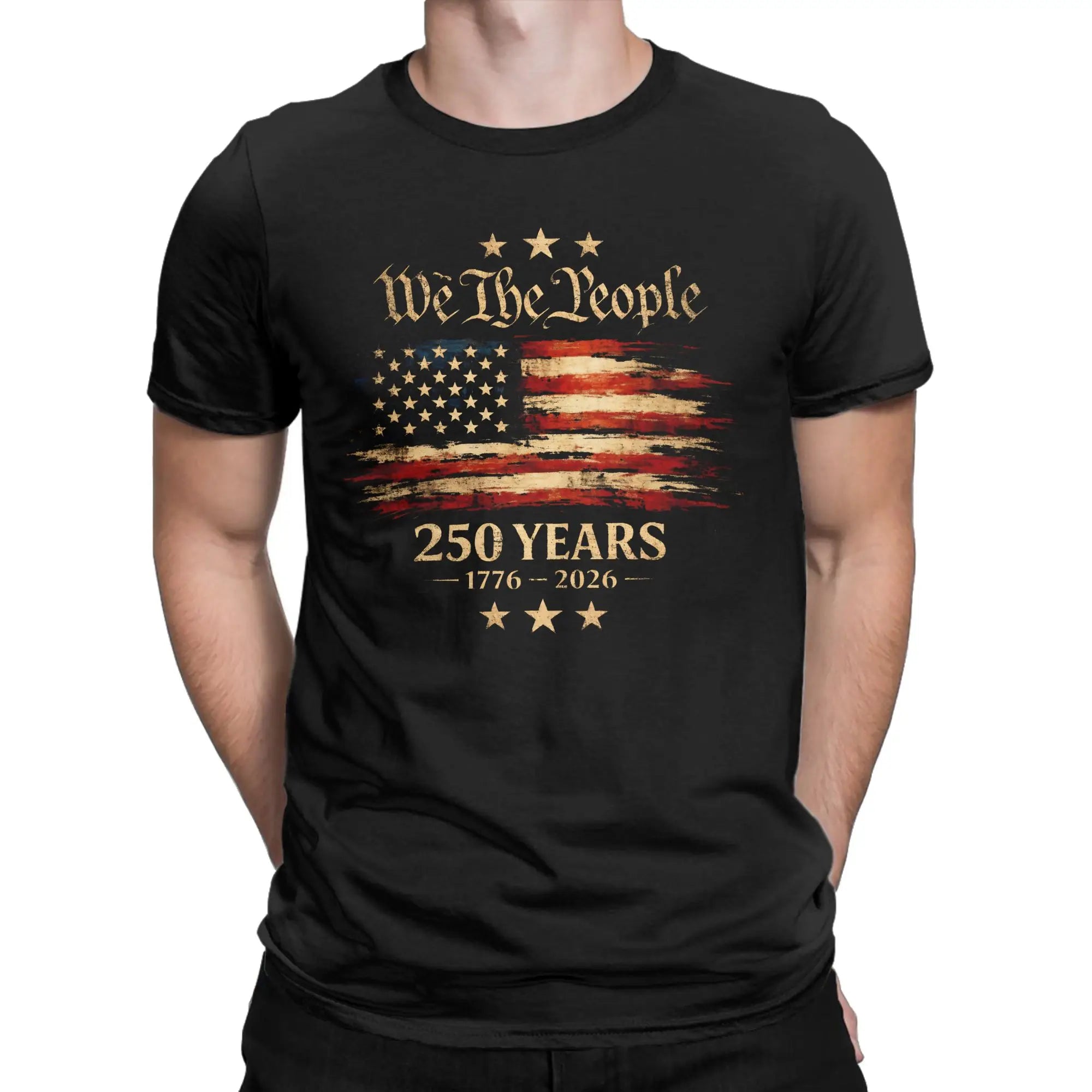 Patriotic USA Army Us Military Parade 250th anniversary Tee Shirt for Men Women Print T Shirts  100% Cotton Clothing