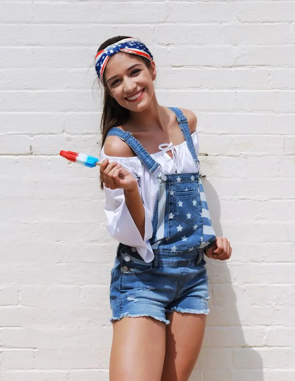 American Flag Headbands Women 4th of July Head Band Wide Turban Headwrap Red White and Blue Hairbands USA Patriotic Accessories