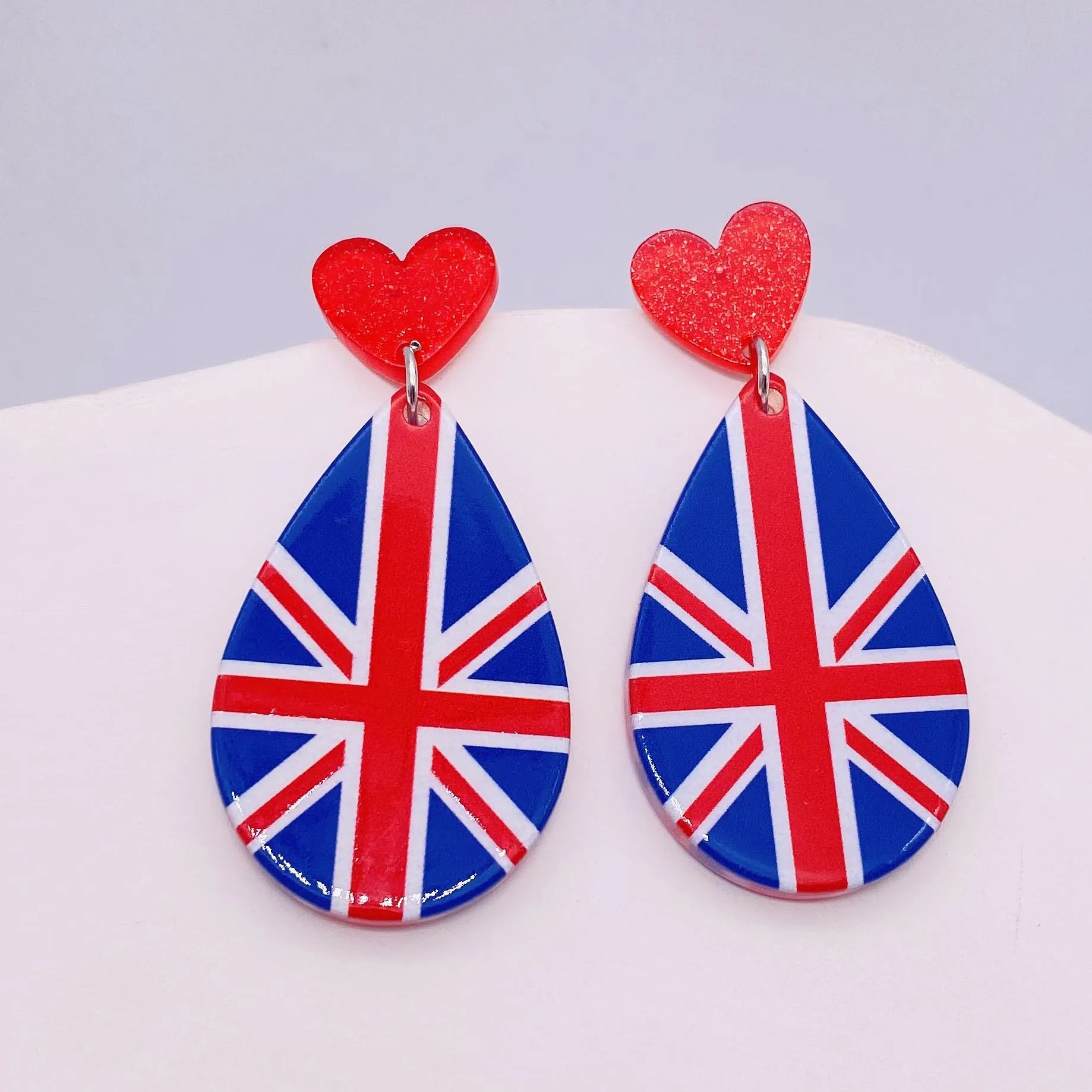 Patriotic Earrings 4th of July Earrings American Flag Sunflowe Acrylic Earrings for Women Independence Day Party Jewelry Gifts