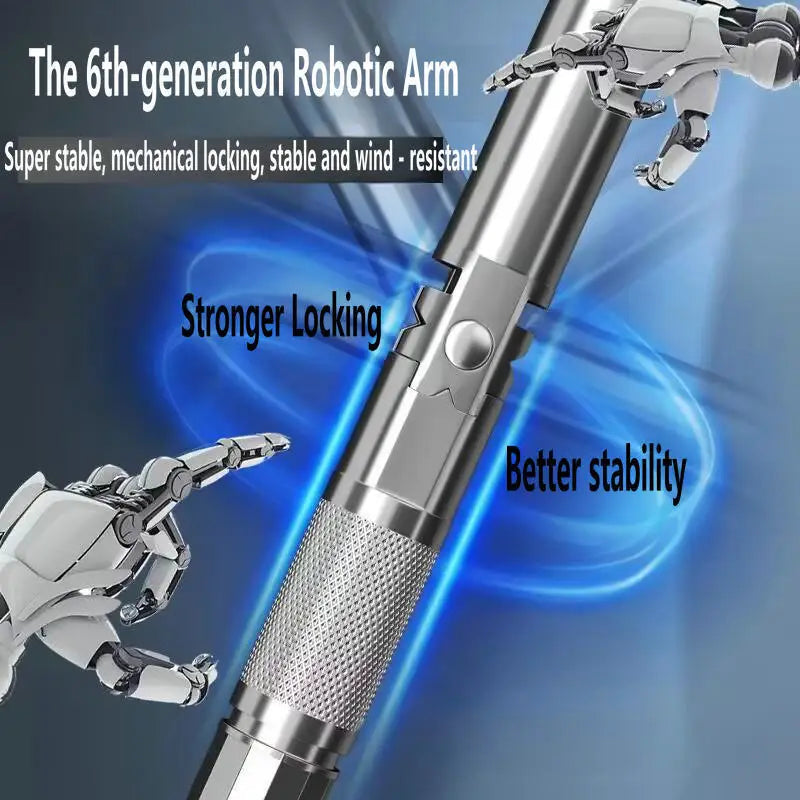 New Version Fishing Umbrella with Mechanical Arm Adjustment Big Beach Umbrella Outdoor Sunshade Protector 2.4-2.6M Large Parasol