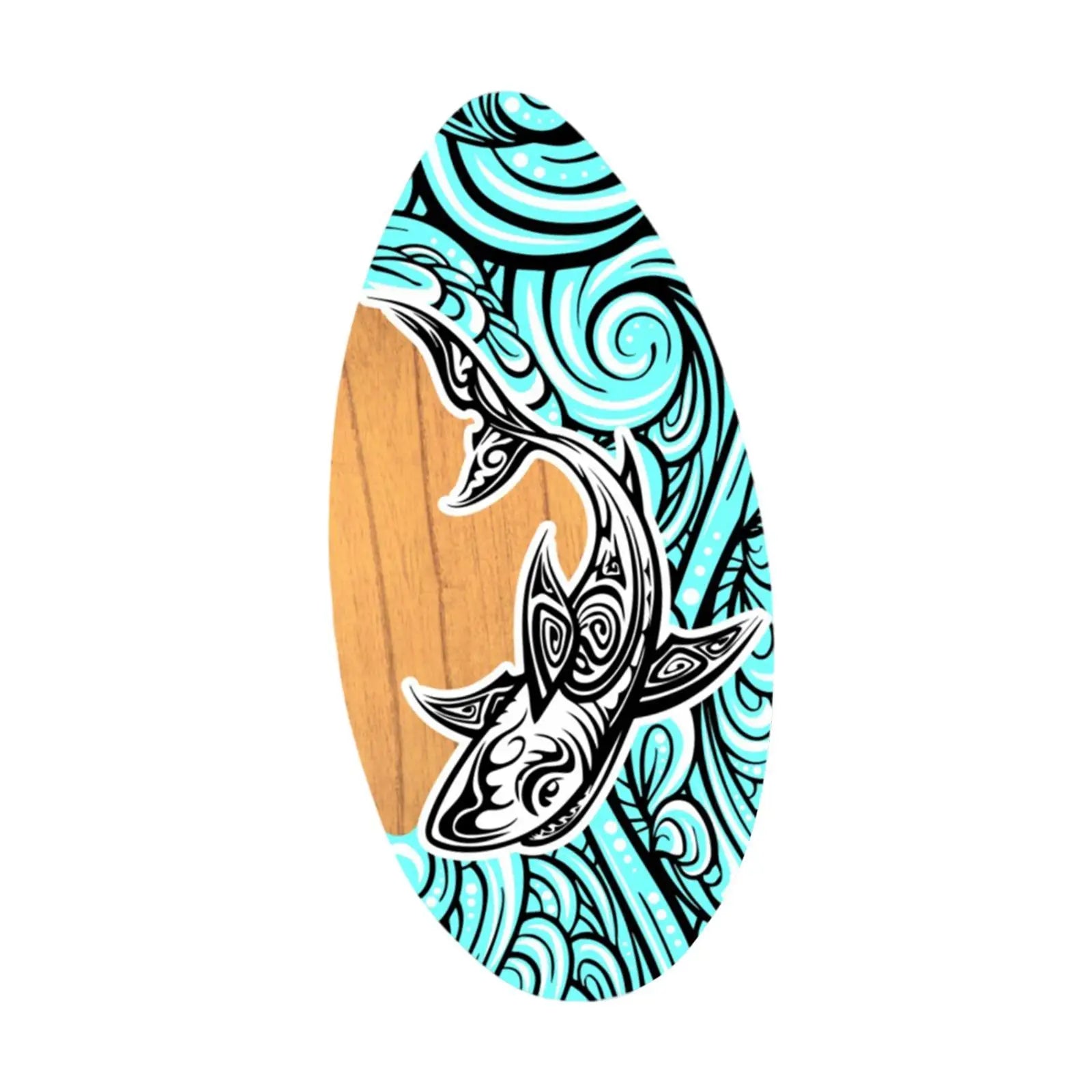 Skimboard Shallow Water 35 Inches Standing Beach Toys Small Surfboard Beach Sand Board for Beginners Children Adults Teens Kids