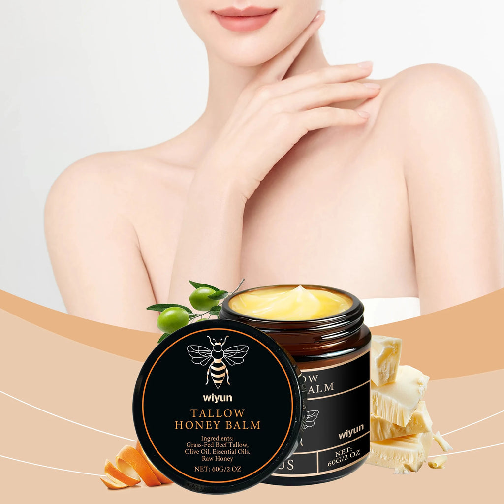 Beef Tallow Face Cream Improve Dry Dullness Lift Facial Brightening Skin Care Products Smooth Fine Lines Moisturizing Body Cream